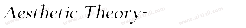 Aesthetic Theory字体转换